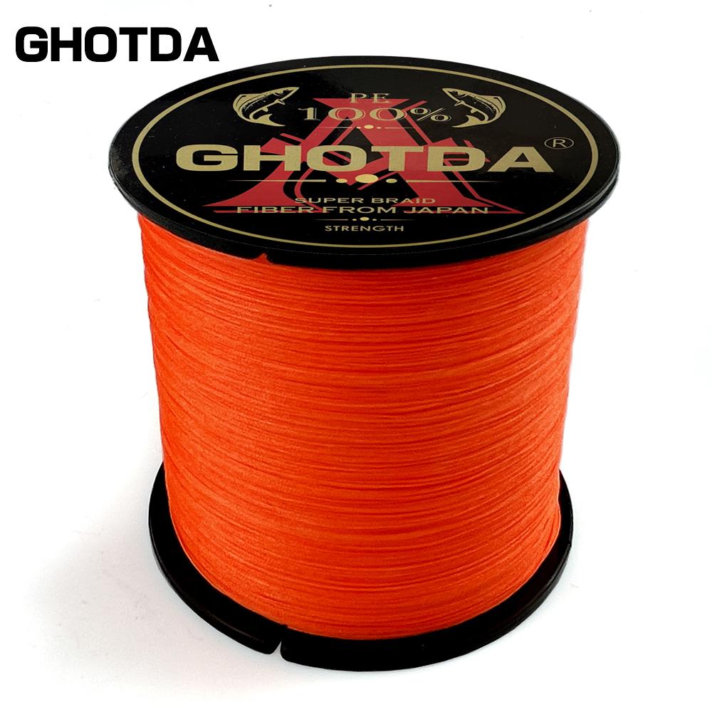 GHOTDA 12 Strand PE Braided Fishing Line 10-80LB 100M Multifilament Fishing Line Carp Fishing Saltwater