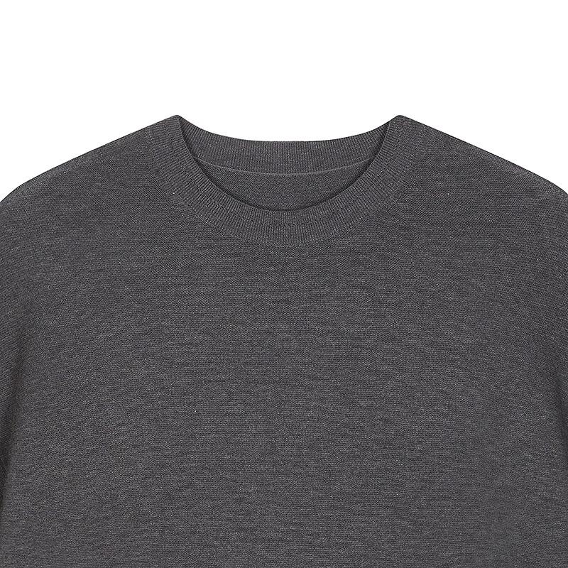 LESS Women's 2025 Summer Round Neck Short Sleeve Knit Top