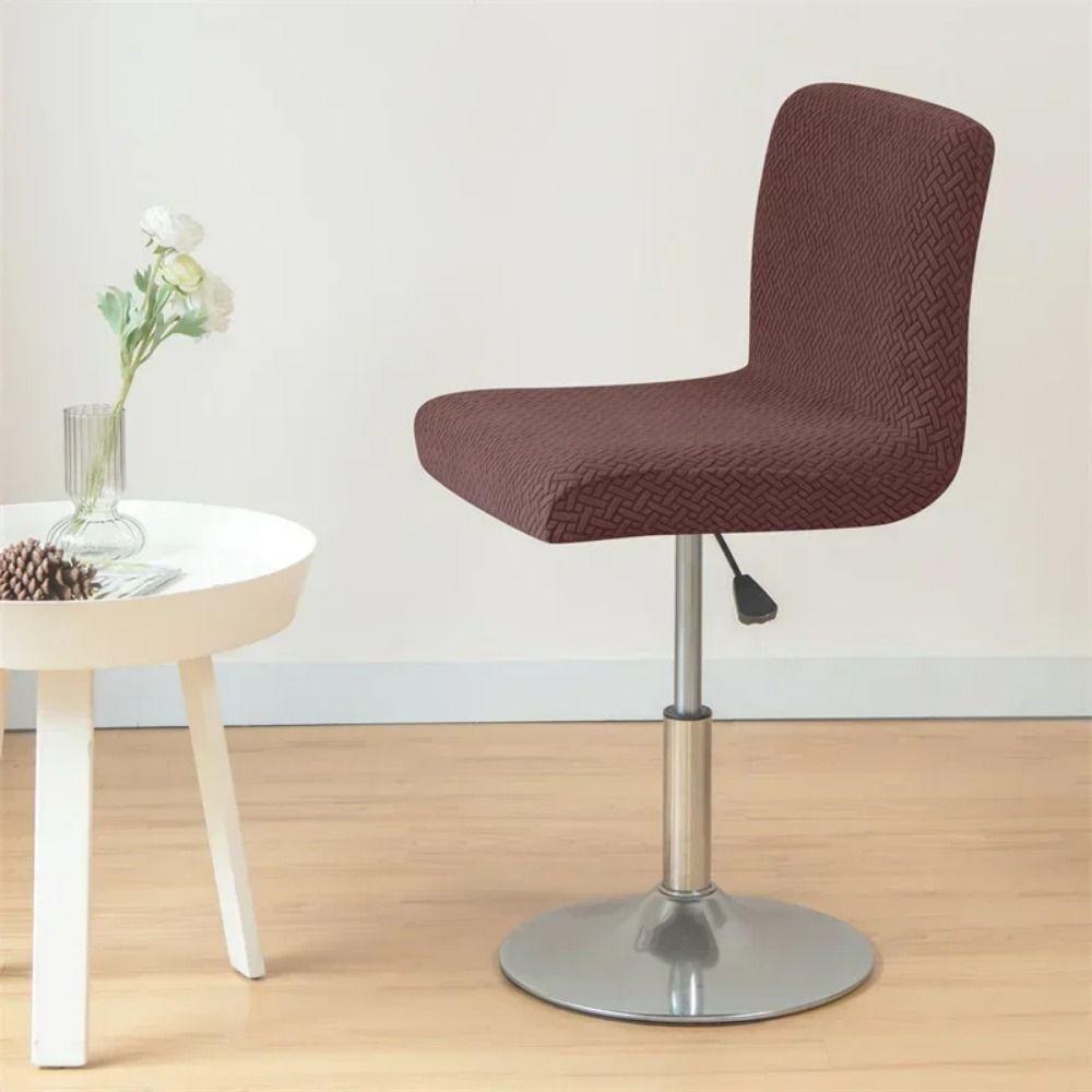 Soft Curved Chair Cover Stretchable Dining Chair Cover Universal Restaurant Stool Cover Home Decor
