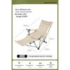 ZISIZ Outdoor Folding Lounge Chair