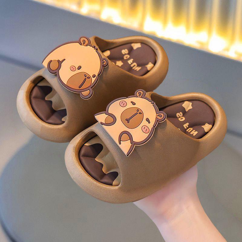 Children's cool slippers girls summer cute little girl bath princess indoor parent-child non-slip boys and girls cool slippers