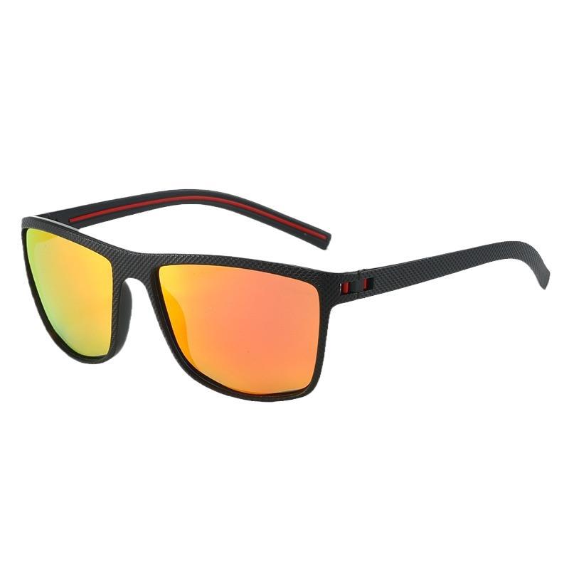 Polarized Sunglasses Trendy Men'S Large Frame Retro Sunglasses Driving Outdoor Uv Protection Glasses