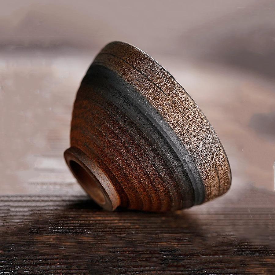 Ofis veya Ev İçin El Yapımı Retro Seramik Kung Fu Çay Fincanı