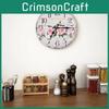 Vintage Mdf Wall Clock With Quartz Movement For Living Room Decor