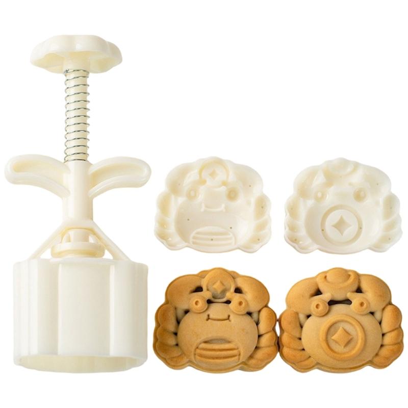 

Multifunctional Dessert Molds Set Dessert Press Tool Dessert Shaping Tool Green Bean Cake Molds ABS Texture for Baking 1