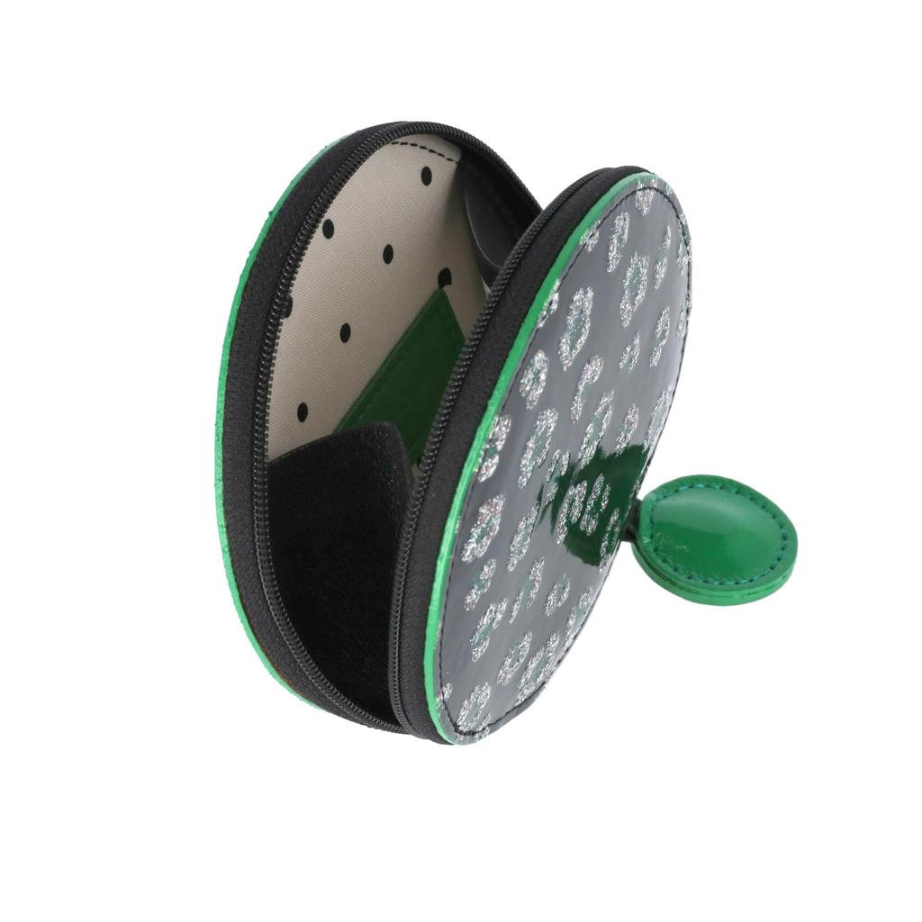 Tsumori Chisato Glitter Flower Multi Purse Black Coin Purse