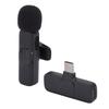 Wireless Lavalier Microphone Type C Rechargeable Noise Reduction Clip On Lapel Microphone for Video Recording Vlog