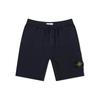Removable Logo Patch Drawstring Mid-Rise Fitted Sports Casual Shorts Men Shorts Navy-Blue 741564651-V0020