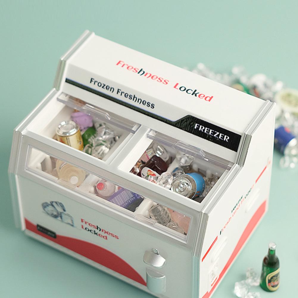 New 711 Mini Freezer Magnet for Refrigerator Sticker DIY Miniature Supermarket Horizontal Display Simulation Model Fridge Magnet