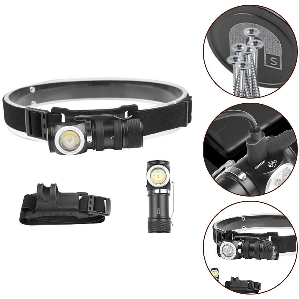 Flashlight Lumens Rechargeable LED Headlamp Zoom Mode