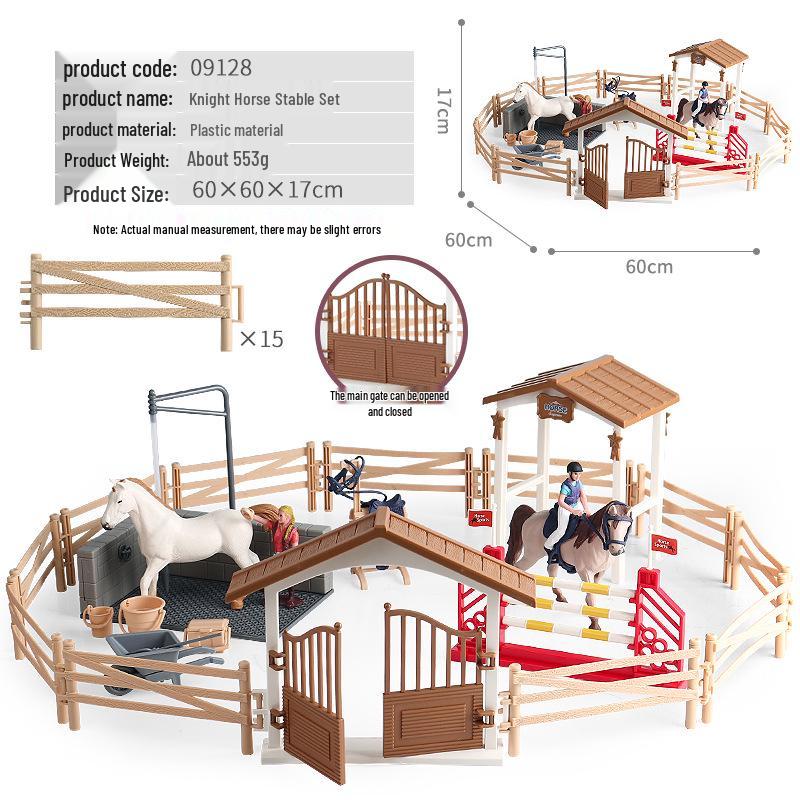 Children's Thousand-Mile Horse Simulation Model Toy and Sand Table Set