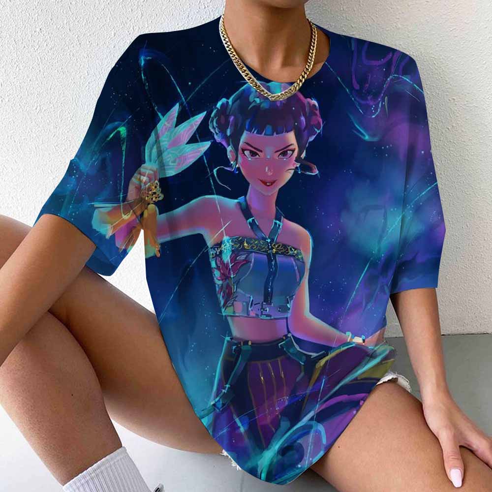 

Дерпи Тигр K-pop Охотники на демонов Футболка Манга Футболка для фанатов Футболка с коротким рукавом и круглым вырезом K-pop Охотники на демонов Тигр Забавные футболки XL