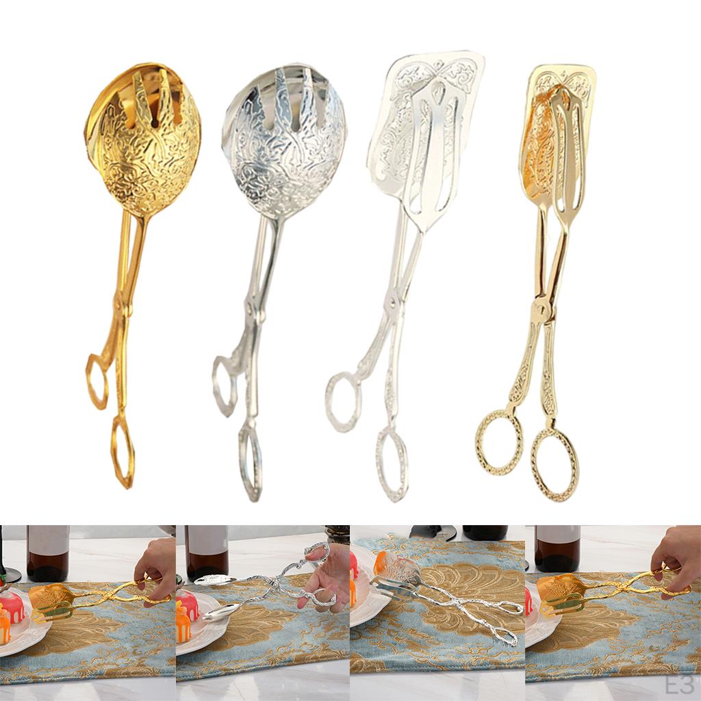 Food Serving Tongs, Kitchen Dessert Pastry Buffet Tongs