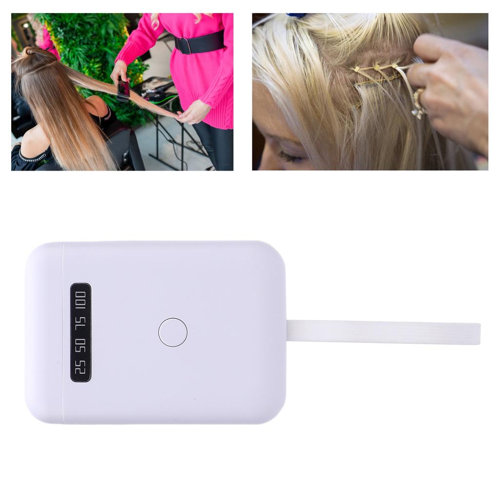 LED Hair Extension Curing Lamp 405nm Professional Portable Fast Curing Wig Extension Lamp for Salon and Home