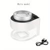 60X Coin Magnifier,Rechargeable 6 LED Metal Magnifier Glasses,USB Dual Power Portable Loupe For Jewelry Coin Stamp Textile Checking