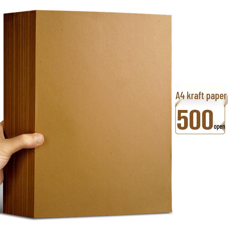 A4 Self-Adhesive Printing Paper: 500 Sheets of Glossy, Matte, and Kraft White Label Stickers