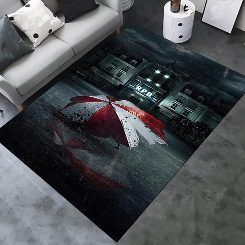1pc Resident Evil Office Carpet Soft Polyester Entrance Carpet Washable Non slip Machine Washable In