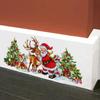 Autocollants Muraux Père Noël Arbre de Noël Renne, Autocollants Muraux Décoration de Chambre de Noël