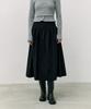 ROLAROLA Shirring Long Skirt Black