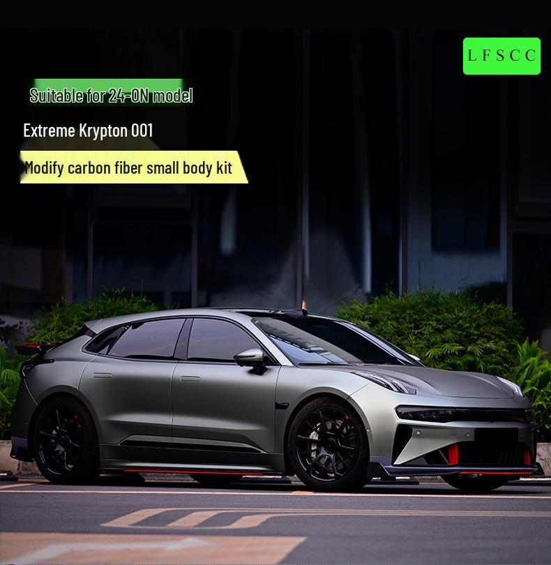 Premium Carbon Fiber Body Kit for Zeekr 001 FR: Front Bumper, Side Skirts, Rear Spoiler