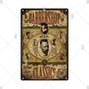 Classic Barber Shop Vintage Tin Signs Decorative Metal Plaque Metal Retro Wall Plates Salon Haircut and Shave Poster Wall Decor