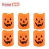 6-60PCS Halloween Flickering LED Candle Holder Skull Ghost Pumpkin Lantern Spooky Decoration for Haunted House Centerpiece