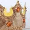 Gold Birthday Crown Headband for Children and Adults - King Diamond Shiny Cloth Cake Decoration Costume