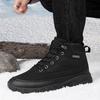 TUINANLE Men's High Top Casual Hiking Shoes - Autumn/Winter Wear-Resistant Trendy Sports Footwear Plush Boots