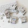 Cute Silver Korean Card Album 2 Inch for Idol Photos Mini Storage Binder for Girls Perfect Collectors Gift