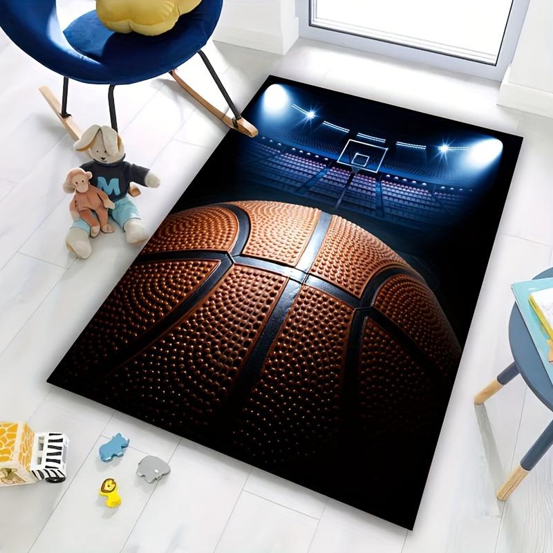 Tappeto Artistico Basket e Campo da Gioco, per Soggiorno, Camera da Letto, Ufficio, Balcone
