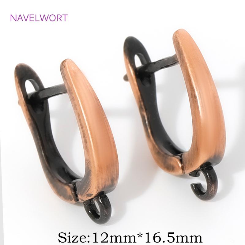 Fasteners For Earring Antique Bronze Shvenzy Earwires Brass Earring Hooks Earring Fixtures For DIY Earrings Making Accessories