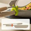 Portable Clips Kitchen Cartoon Silicone Plastic Pot Clip Spoon Rack Holder Tools Cooking Support Side Kitchen Anti-scalding