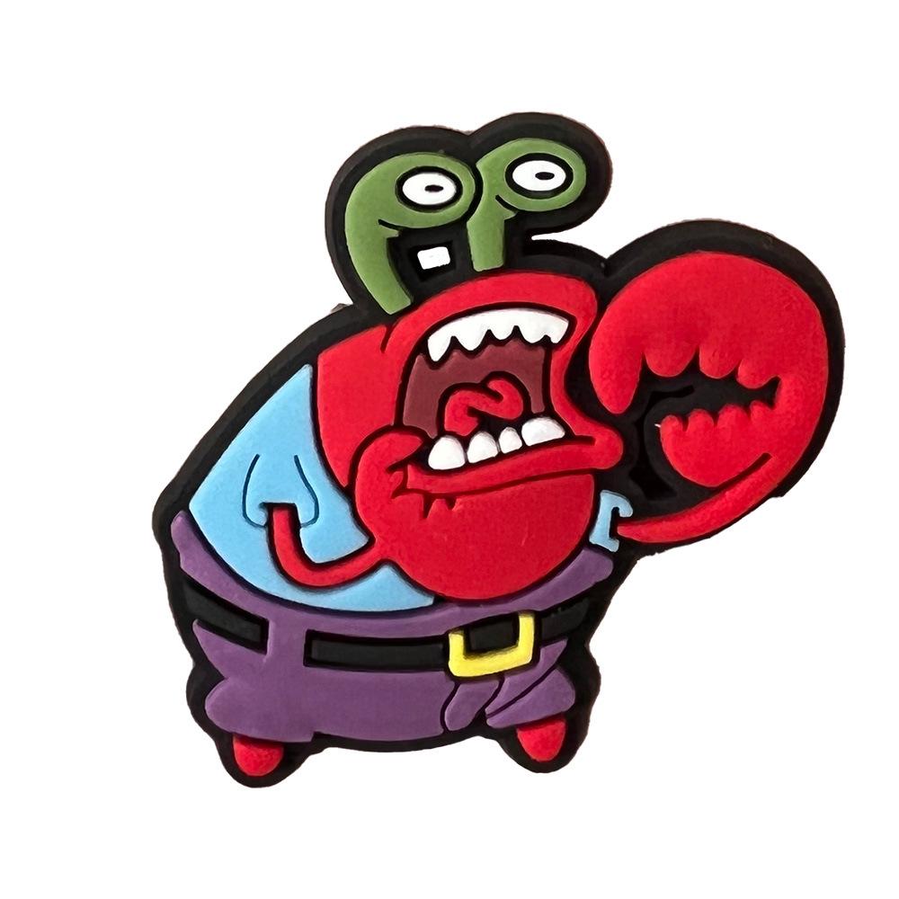 SpongeBob Cute Clog Decorations: Soft PVC Accessories for DIY Shoes