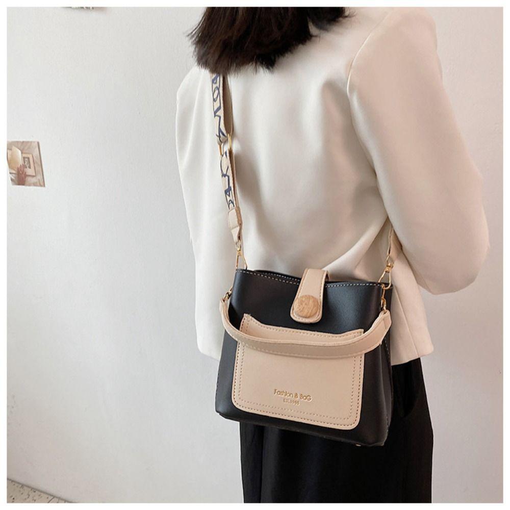 

Сумка контрастных цветов из искусственной кожи через плечо Новые сумки через плечо для ежедневного ношения