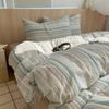Nordic Sling Cotton Pink Stripes Duvet Cover 150x200 Size Girl's Room Housse Skin Friendly Breathable Comforter Sets