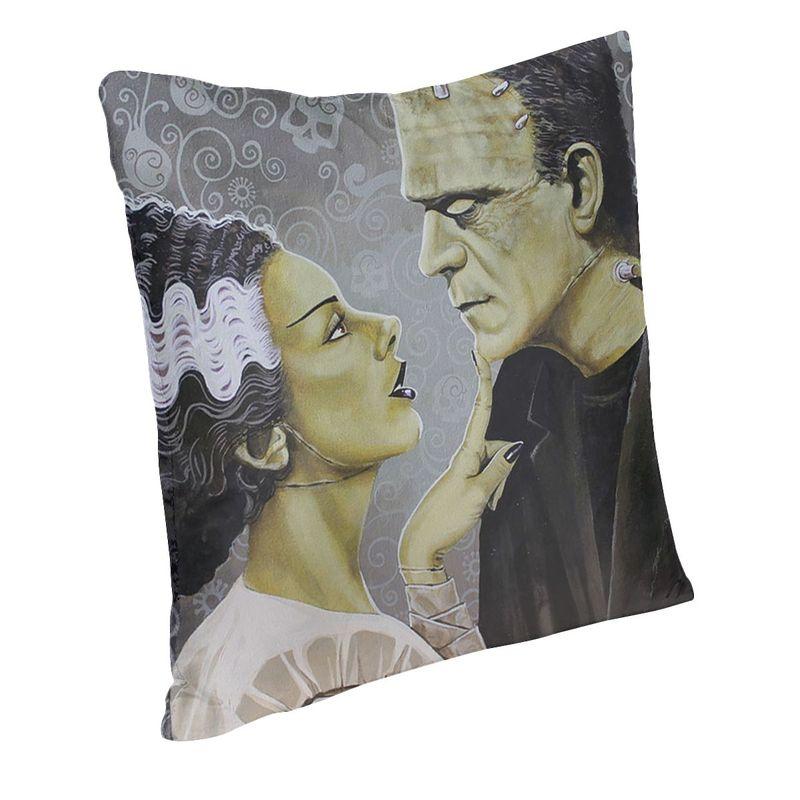 Flirtationship Bride Of Frankenstein Cushion Cover Horror Film Floor Pillow Case For Sofa Fashion Pillowcase Home Decor