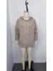 2025 Autumn/Winter Women's Plus Size Jacquard Loose Hooded Sweatshirt
