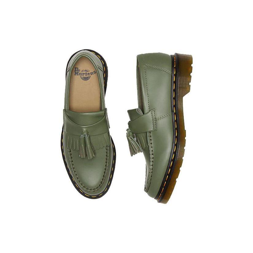 Dr. Martens Adrian YS Unisex Khaki Grün Leder 27759384