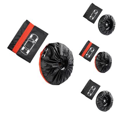 SEAMETAL 1pc Housse de roue de secours universelle pour voiture Étui Sacs de rangement pour pneus de roue auto Tissu Oxford Protecteur anti-poussière Accessoire de voiture