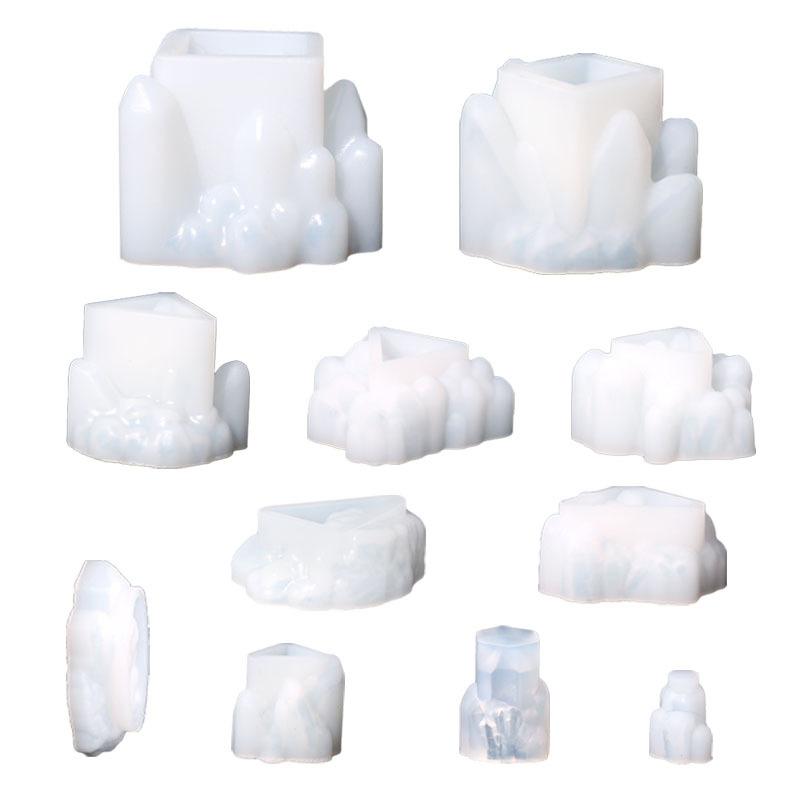 Cluster Mold Diy Epoxy Resin Decoration Rockery Icicle Candle Silicone