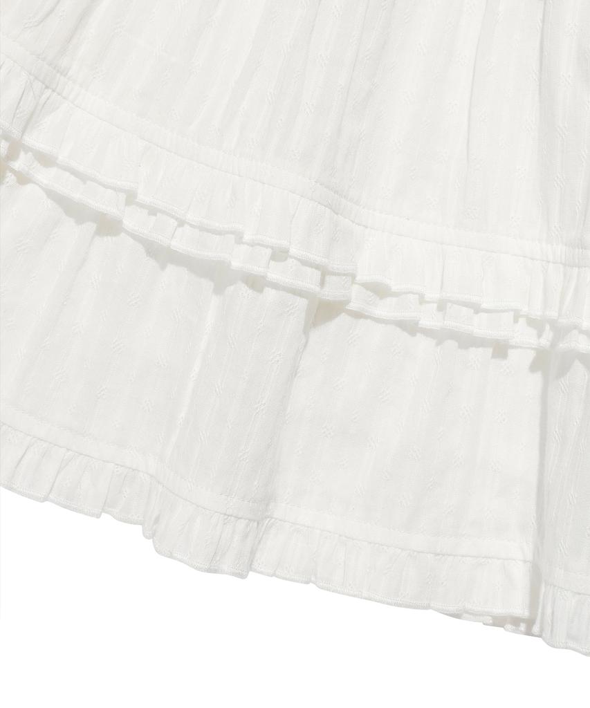 Wacky Willy Women'S Ruffle Mini Skirt White