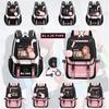 Blackpink Lisa Inspired Starry Sky Backpack Trendy Oxford Cloth Street Style Bag