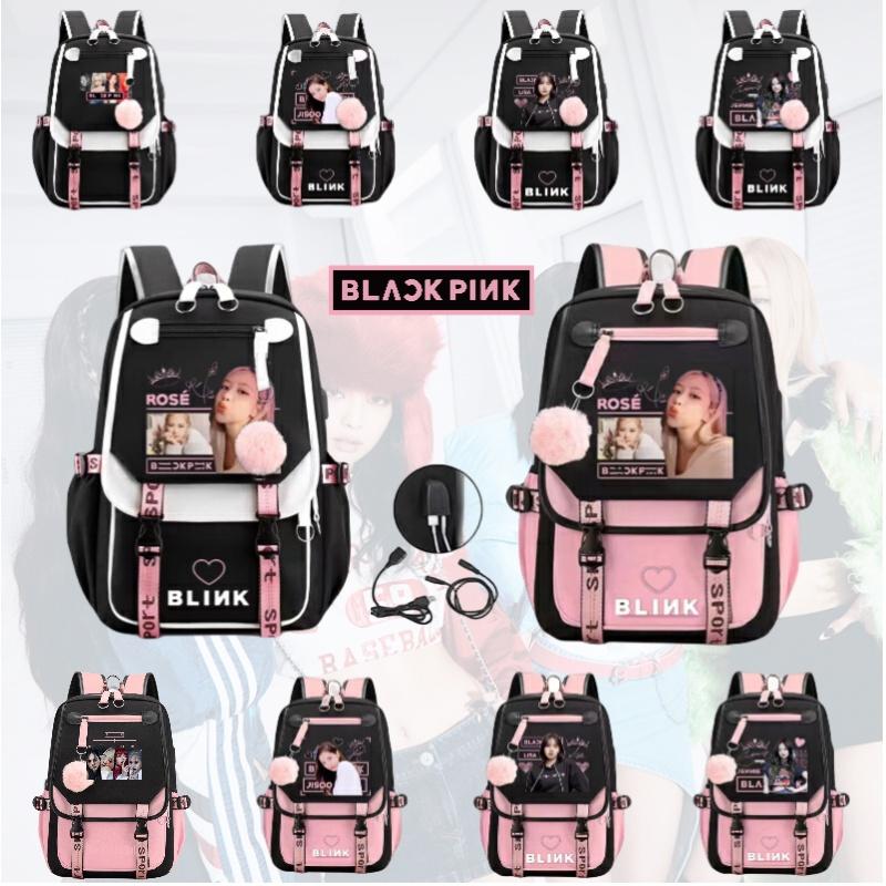 Blackpink Lisa Inspired Starry Sky Backpack Trendy Oxford Cloth Street Style Bag