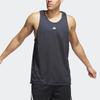 Adidas Reversible Sports Basketball Vest With Solid Color Logo Men Tops Carbon-Black IM4211
