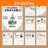 Calendar Taylor 2025 Swift Roaring Twenties Lyrics Wall Calendar Cat Dog Pattern