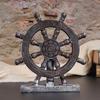 Hartsdekorationer i vintage stil med skeppsankare och hjul, Konstnärligt hantverk för heminredning, bar eller kaffebursdisplay