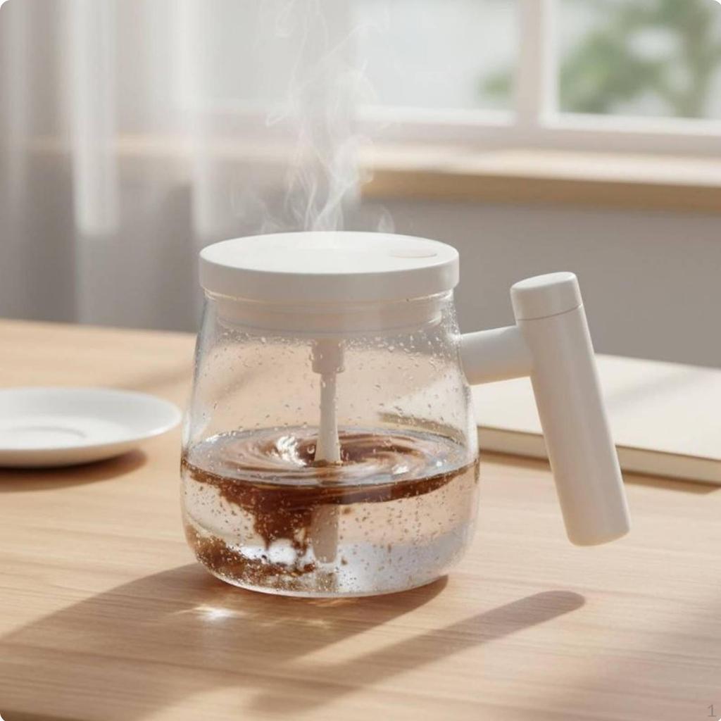 Automatic Mixing Cup QuickActivation AutoStirring Mug Powered Electric Stirring Glass for Office,