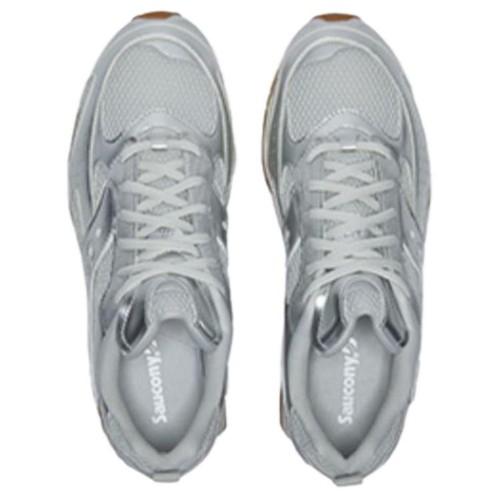 Saucony Trainer 80 Slip Resistant Low top Casual Shoes Unisex Silver - S79070-1