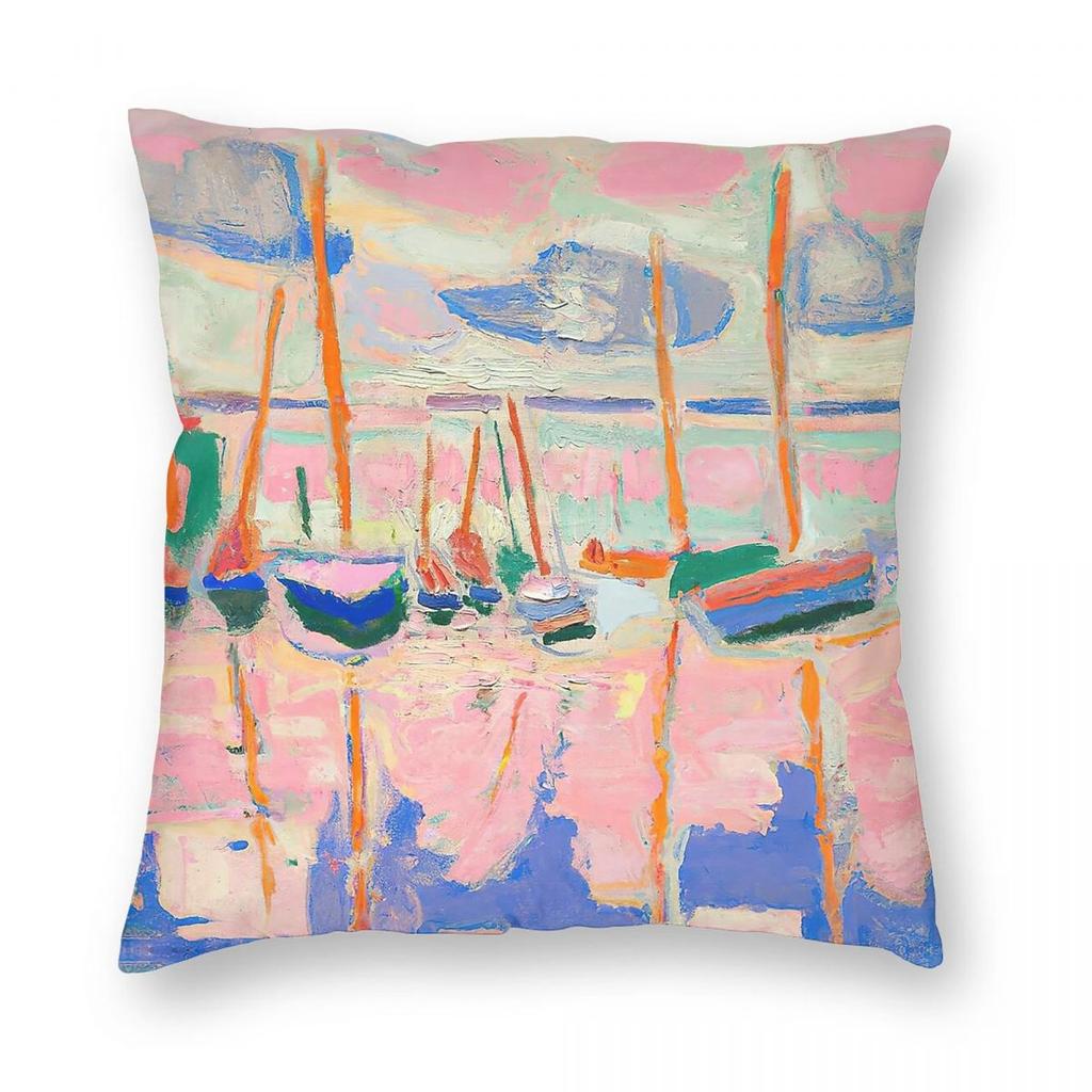 Henri Matisse Lake Pillowcase Polyester Linen Velvet Printed Zip Decorative Throw Pillow Case Car Cushion Cover