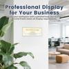 Business License Frame 2pcs, 4x10 Acrylic Business Certificate Holder for Wall with Tape No Drilling, License Holder for Cosmetology Salon Barber